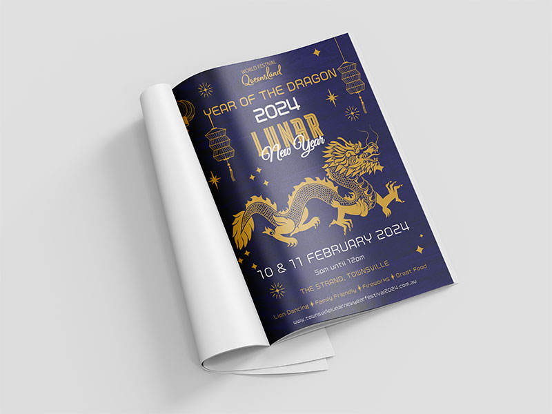 Lunar New Year magazine advertising campaign